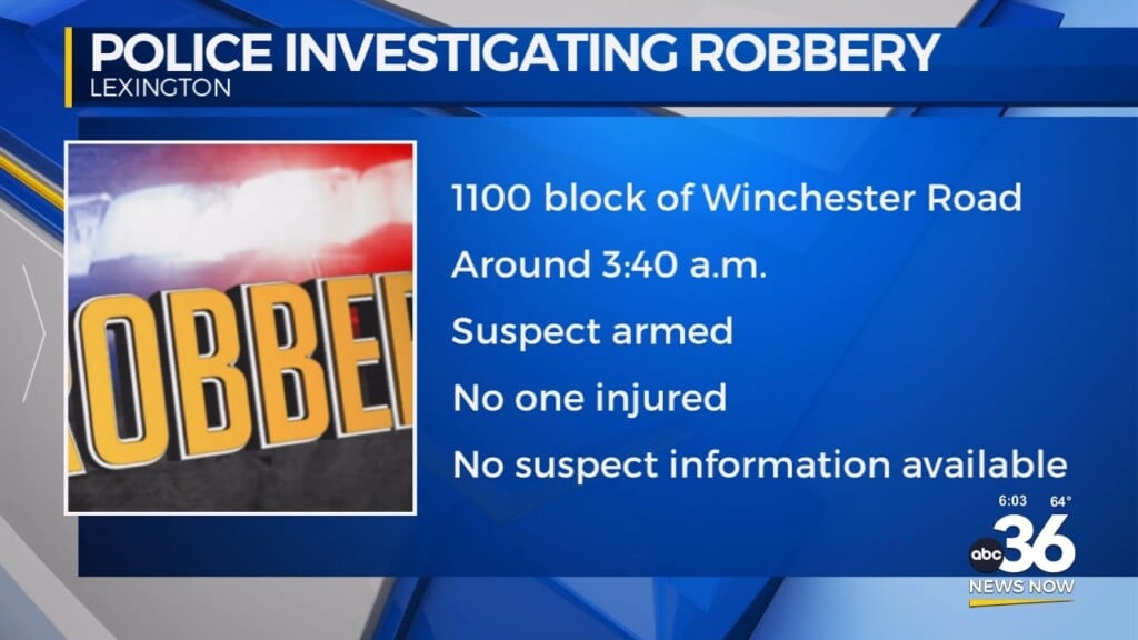 Winchester Road Gas Station Armed Robbery
