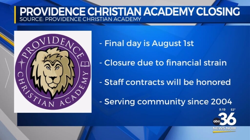 Providence Christian Academy Is Closing