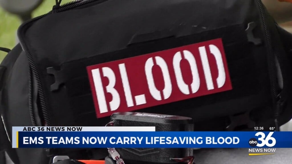 Ems Teams Now Carry Lifesaving Blood