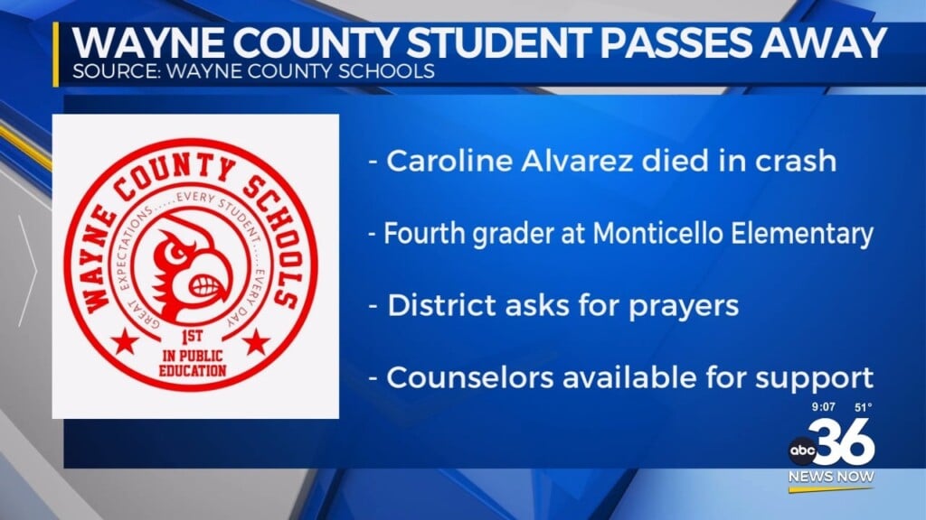 Monticello Elementary Student Dies From Crash