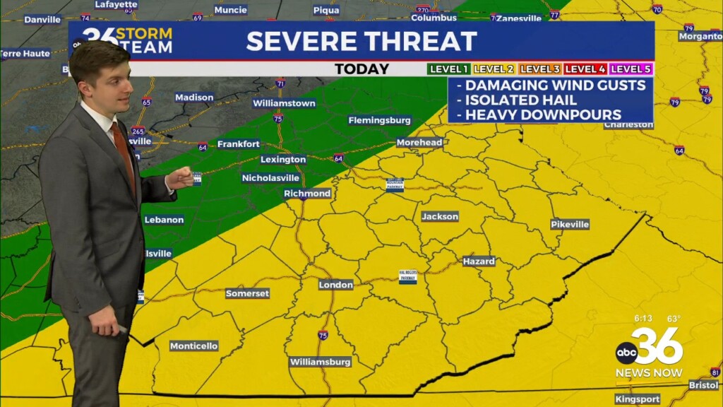 Round Of Strong To Severe Storms Monday Ahead Of A Dry Mid Week