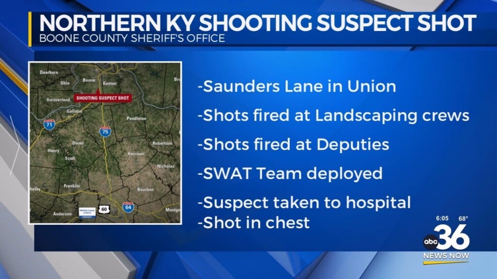 Shooting Suspect Injured In Standoff With Boone County Deputies