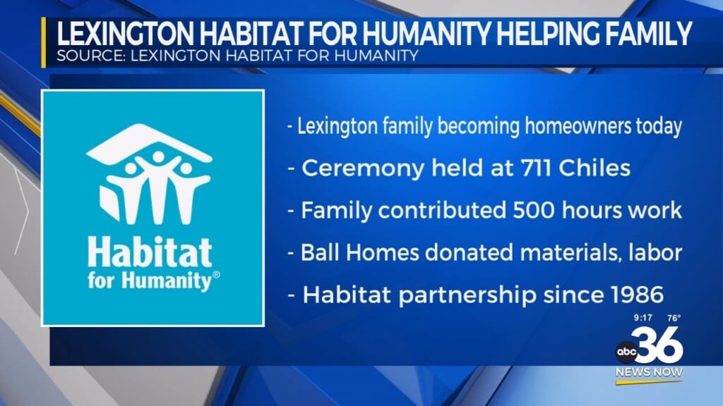 Lexington Habitat For Humanity Helping Family