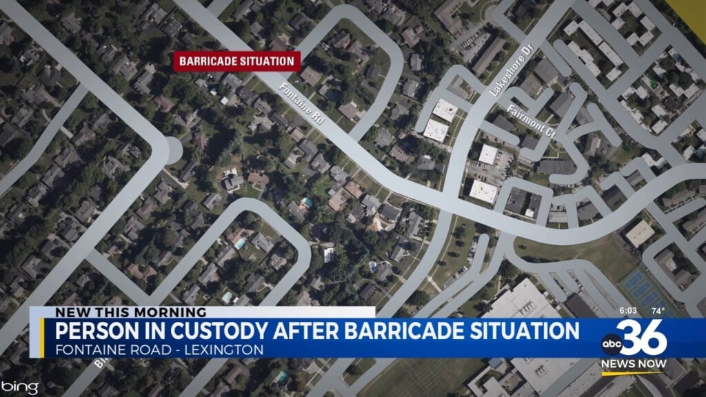Barricade Situation In Lexington Leads To One Arrest