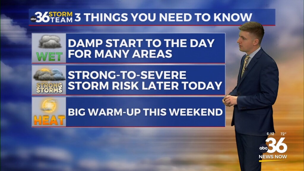 Strong To Severe Storm Threat Wednesday Evening
