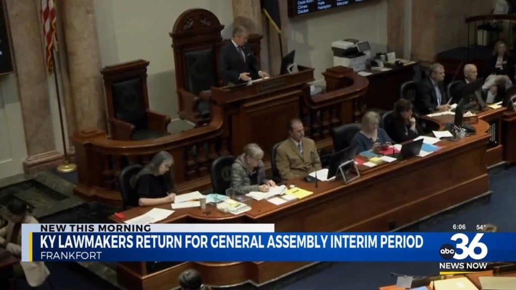 Kentucky Lawmakers Return To Frankfort For Summer And Fall