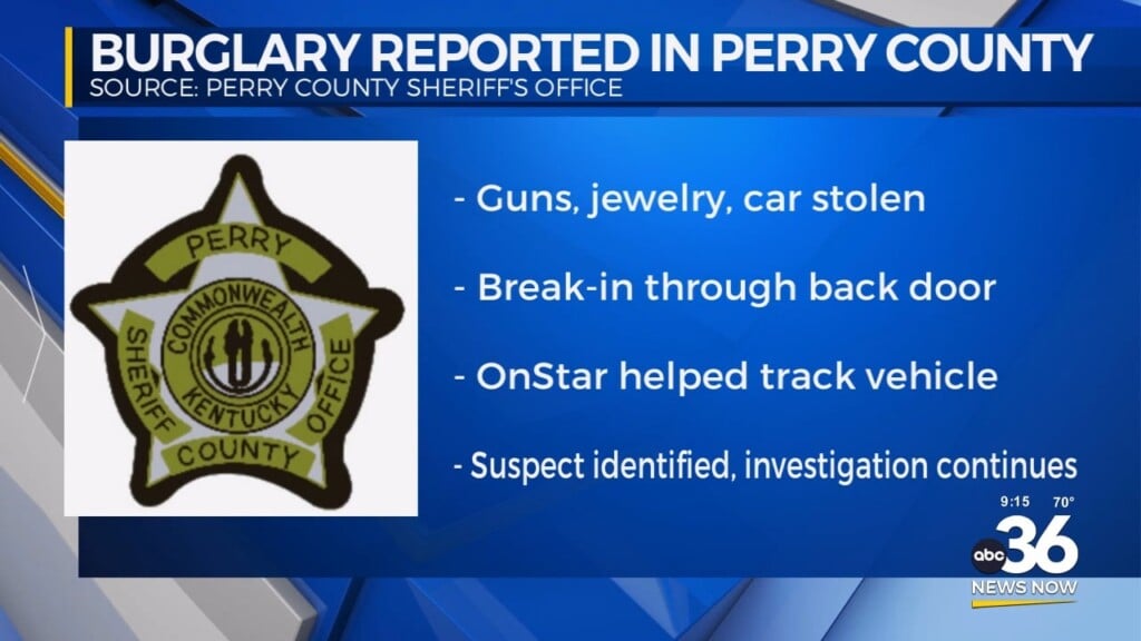 Burglary Reported In Perry County