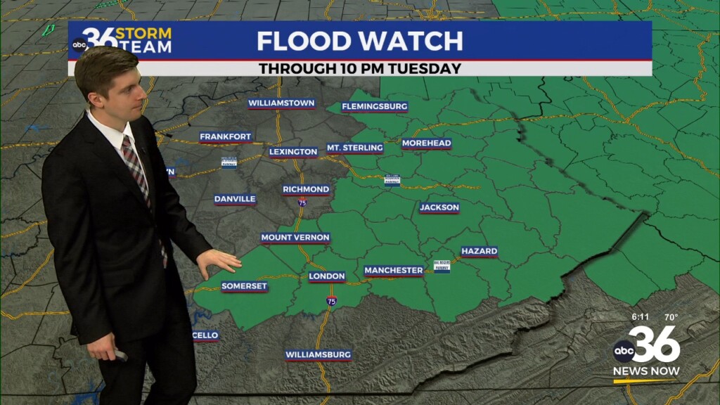 Localized Heavy Rain On Tuesday Ahead Of Stronger Storms Late Wednesday