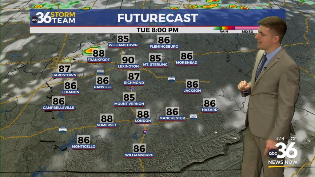 Heat And Humidity Continue Tuesday