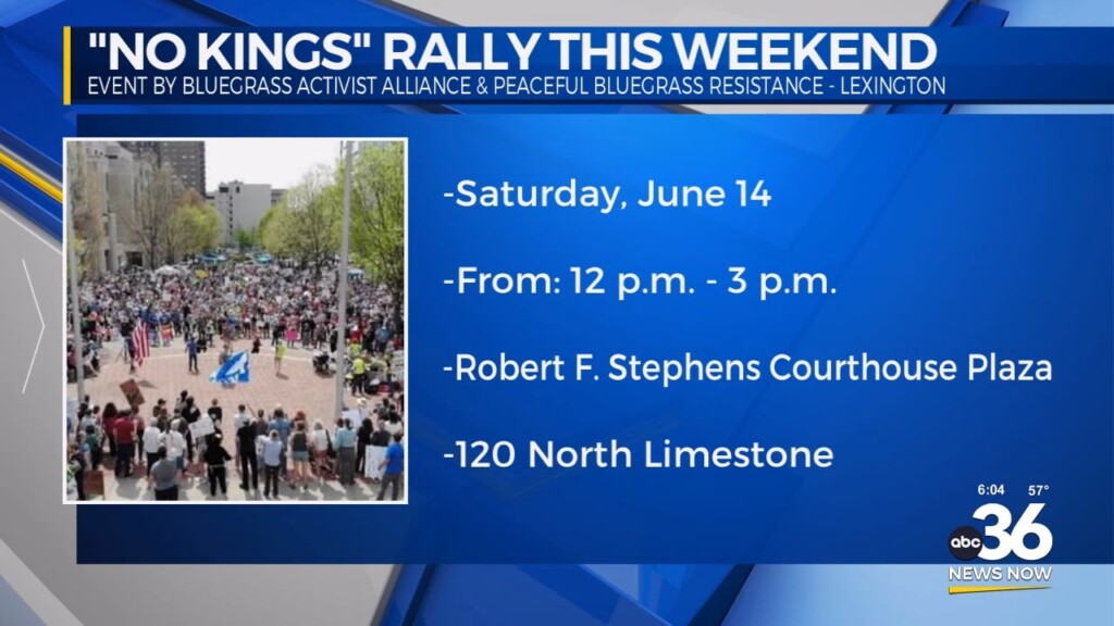 "no Kings" Rally Scheduled In Lexington