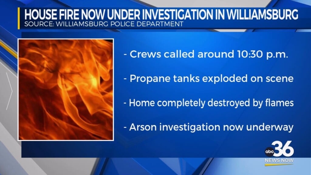 Williamsburg Firefighters Witness Exploding Propane Tanks