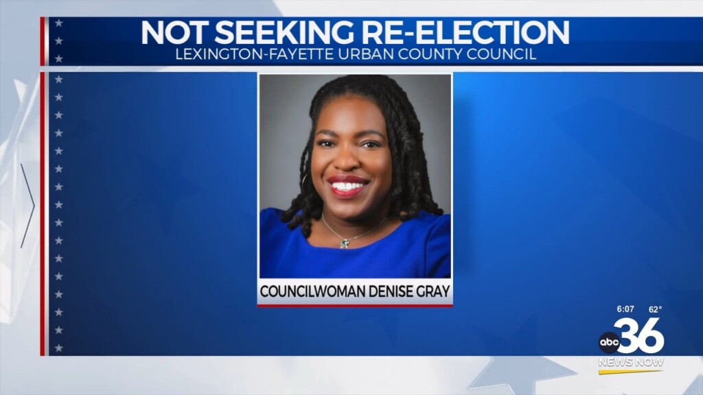 Lexington Urban County Council Member Not Seeking Re Election
