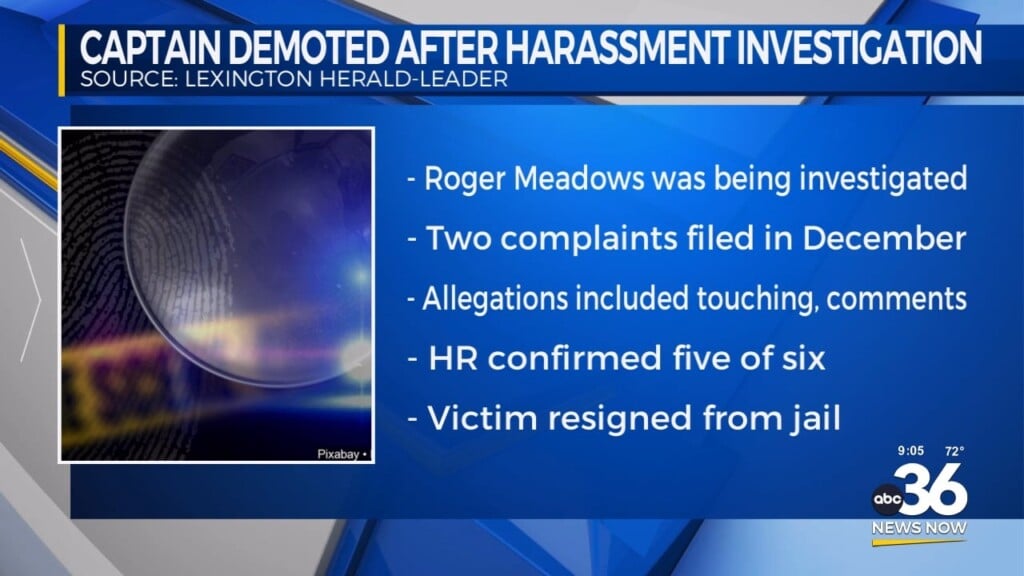 Captain Demoted After Harassment Investigation