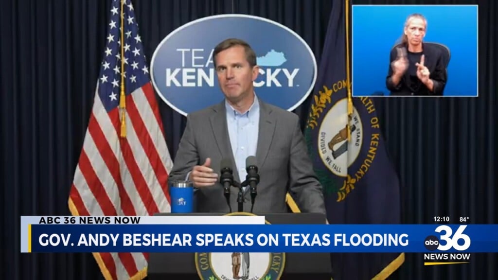 Governor Beshear Speaks On Texas Flooding