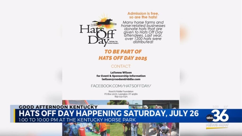 Kentucky Horse Park Hosting "hats Off Day"