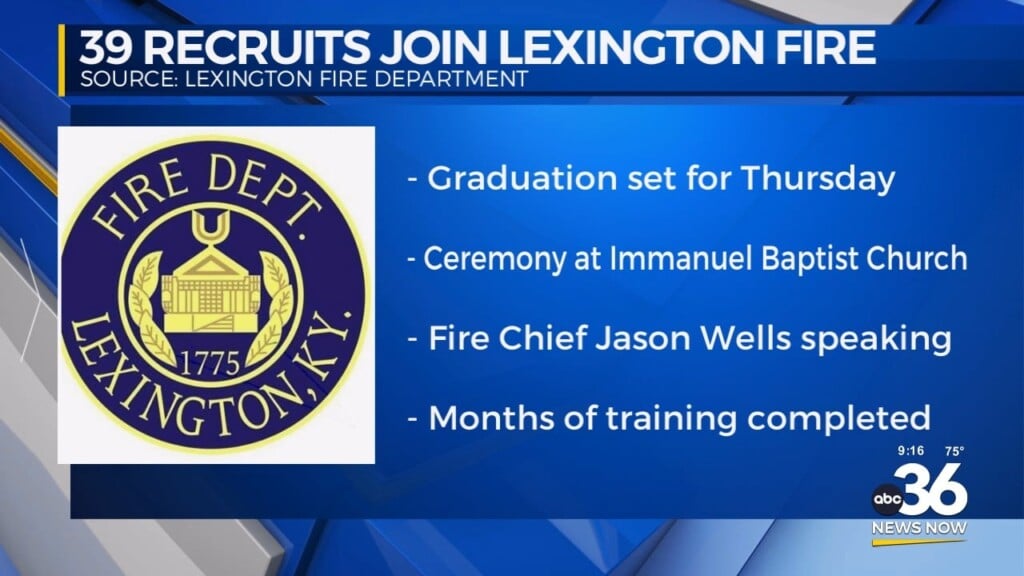Lexington Fire Department Graduates 39 Recruits