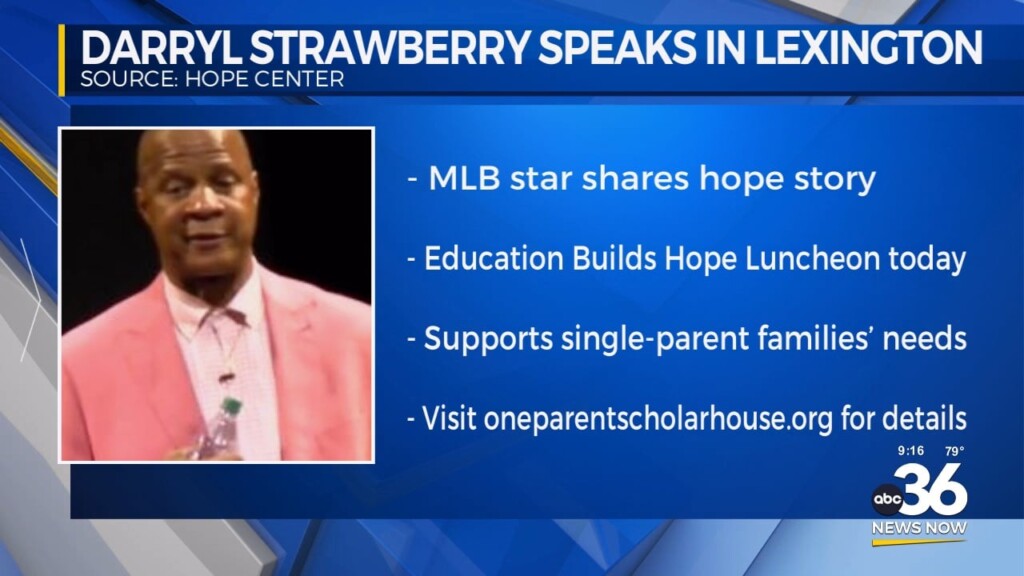 Darryl Strawberry Speaks In Lexington