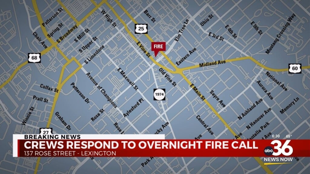 Lexington Fire Crews Respond To Rose Street Apartment Fire
