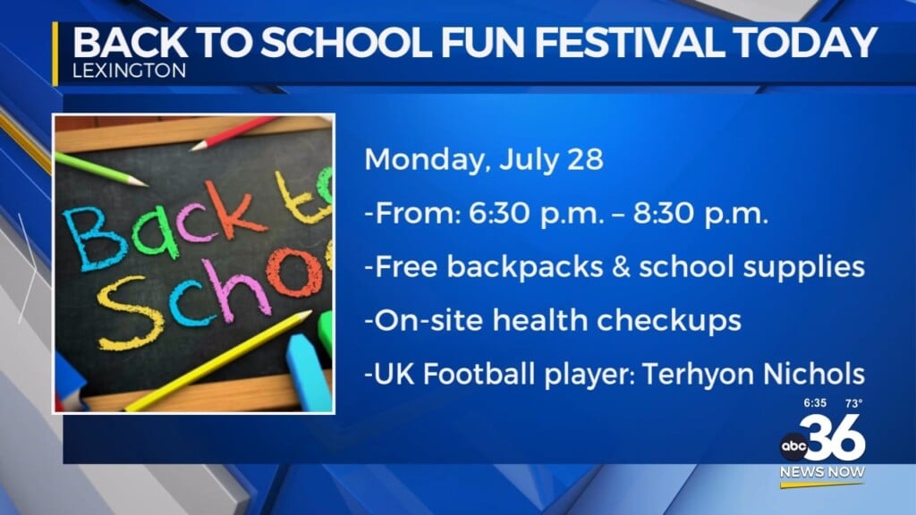 Back To School Fun Festival At Bluegrass Community Health Center In Lexington