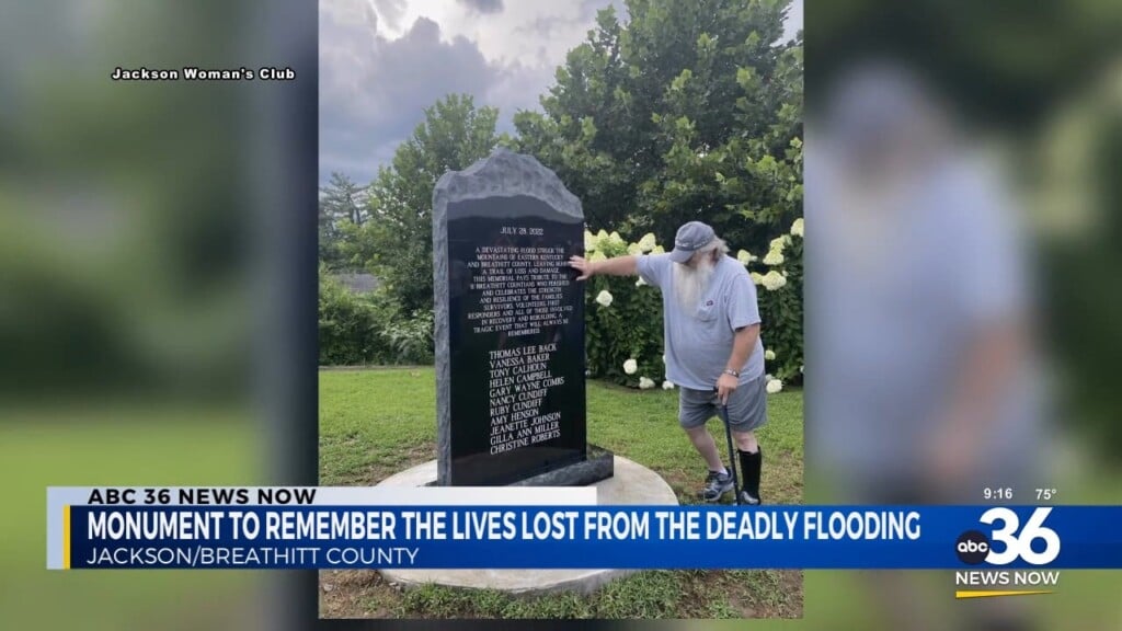 Monument To Remember The Lives Lost From The Deadly Flooding