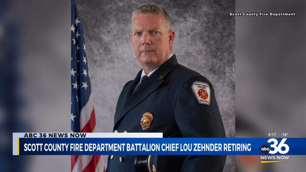 Scott County Fire Department Battalion Chief Lou Zehnder Retiring