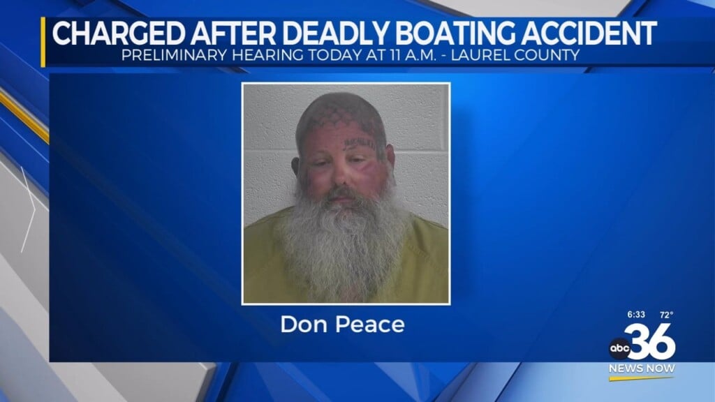 Man Charged In Laurel County Boating Accident Due In Court