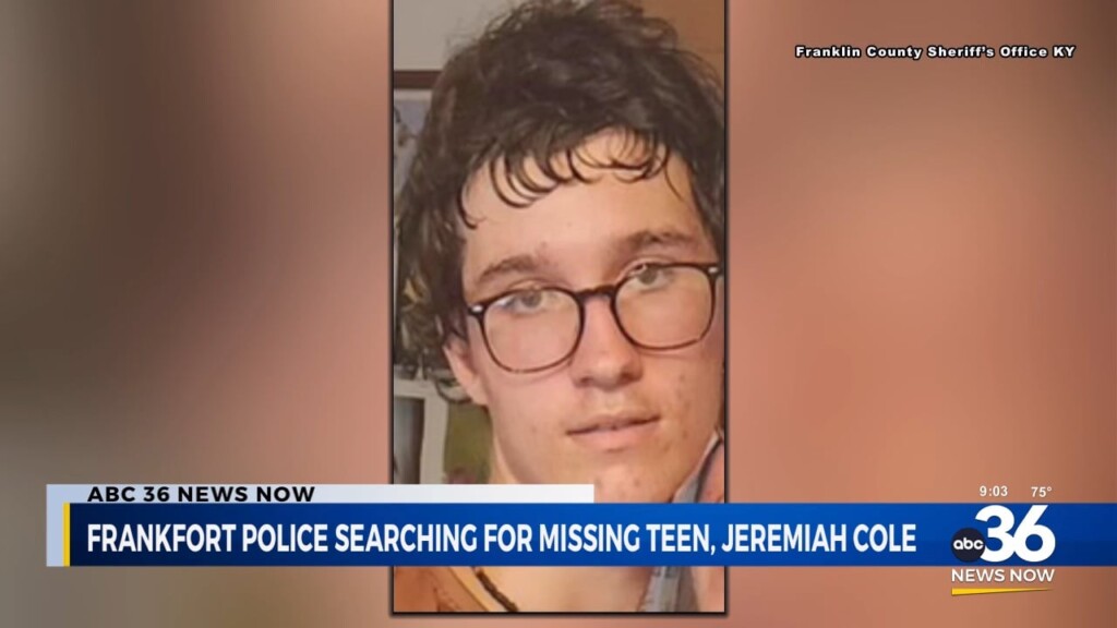 Frankfort Police Searching For Missing Teen Jeremiah Cole