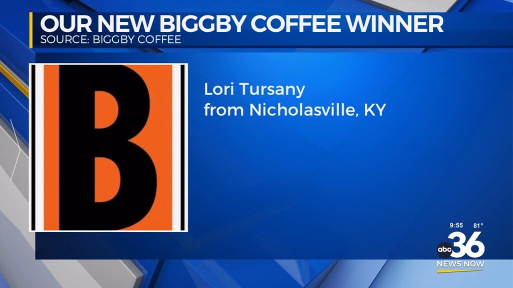 Congrats Biggby Coffee Winner Lori Tursany Of Nicholasville!