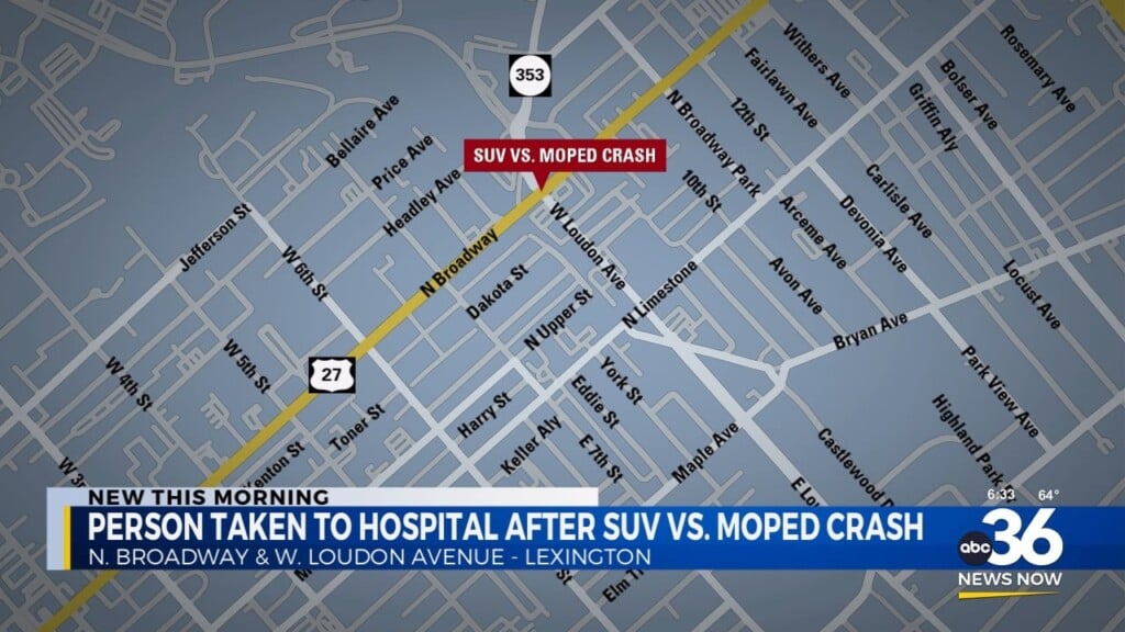 North Broadway And West Loudon S.u.v. Vs. Moped Crash