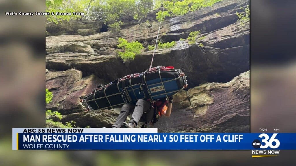 Man Rescued After Falling Nearly 50 Feet Off A Cliff