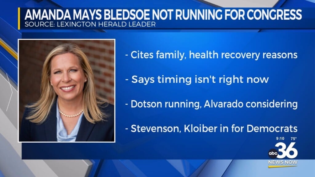 Amanda Mays Bledsoe Not Running For Congress