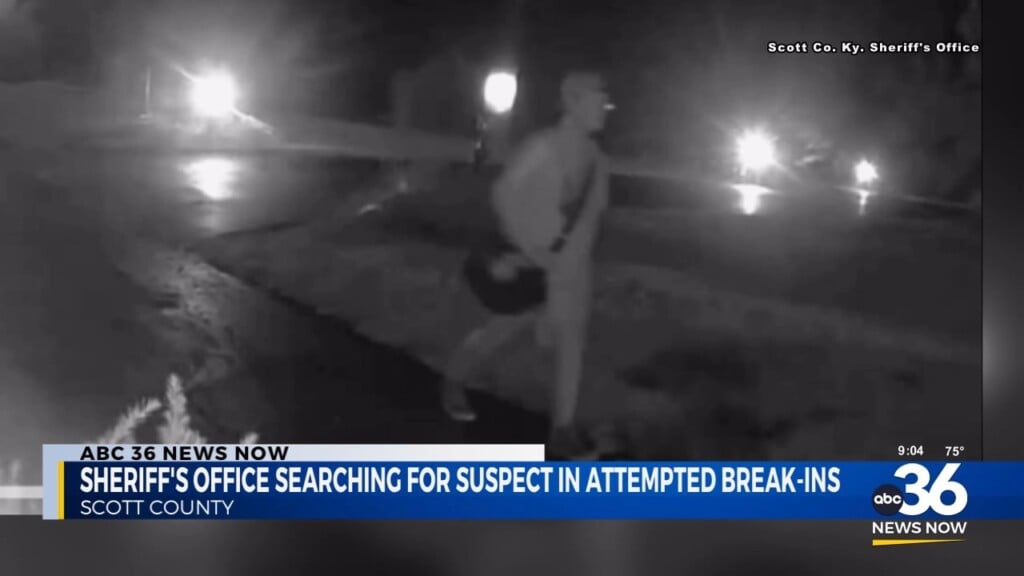 Scott County Sheriff's Office Searching For Suspect In Attempted Break Ins
