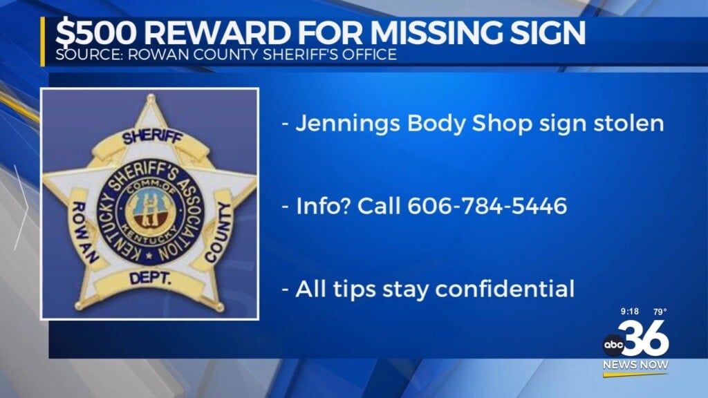 Five Hundred Dollar Reward For Missing Sign