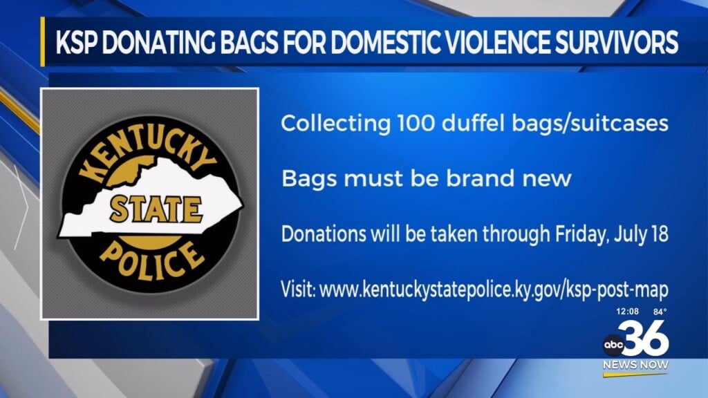 K.s.p. Collecting Bags, Suitcases For Domestic Violence Victims