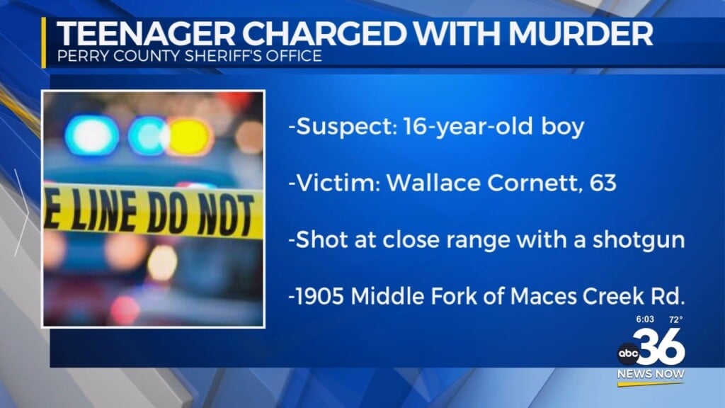 Teen Arrested In Connection To Murder In Perry County