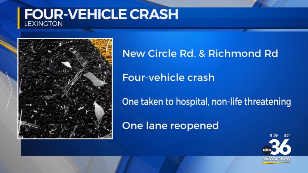 Road Temporarily Closed Due To A Four Vehicle Crash
