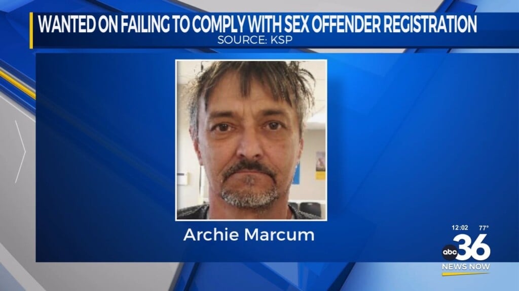 Man Wanted For Failure To Register On K.s.p. Sex Offender Site