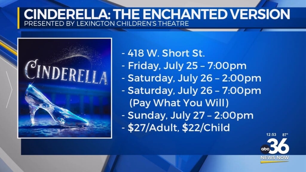 Cinderella The Enchanted Version At Lexington Children's Theatre