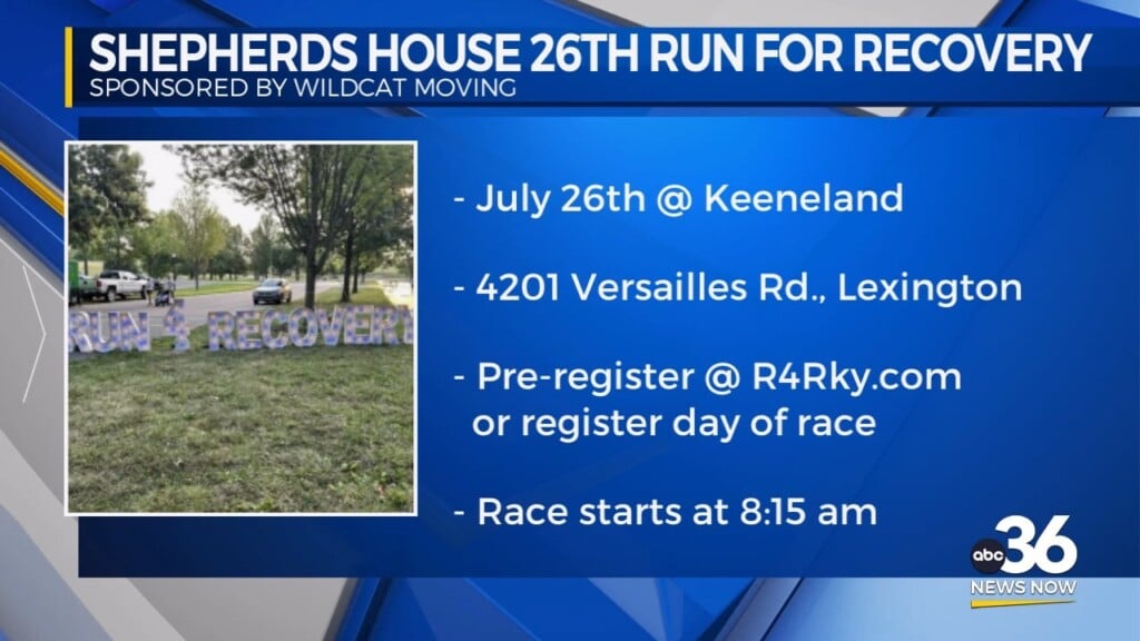 Shepherd's House 26th Run For Recovery With Wildcat Moving