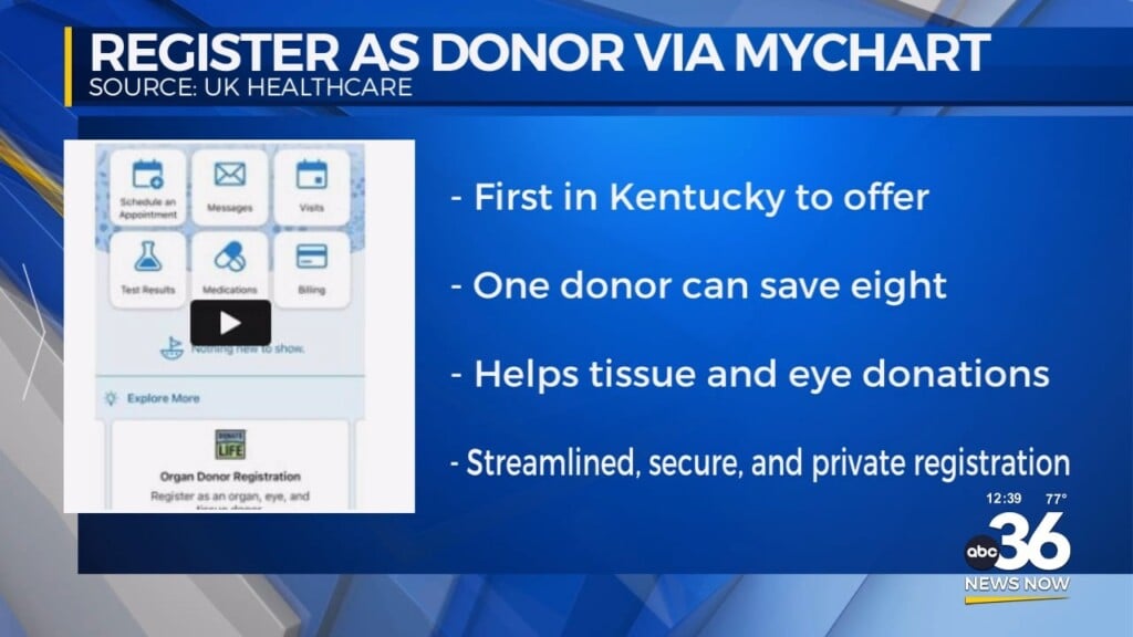 U.k. Healthcare Offers Donor Registry Through Mychart