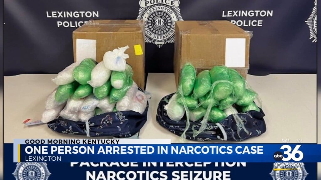Lexington Police Make Arrest In Case Involving 35 Pounds Of Suspected Methamphetamine