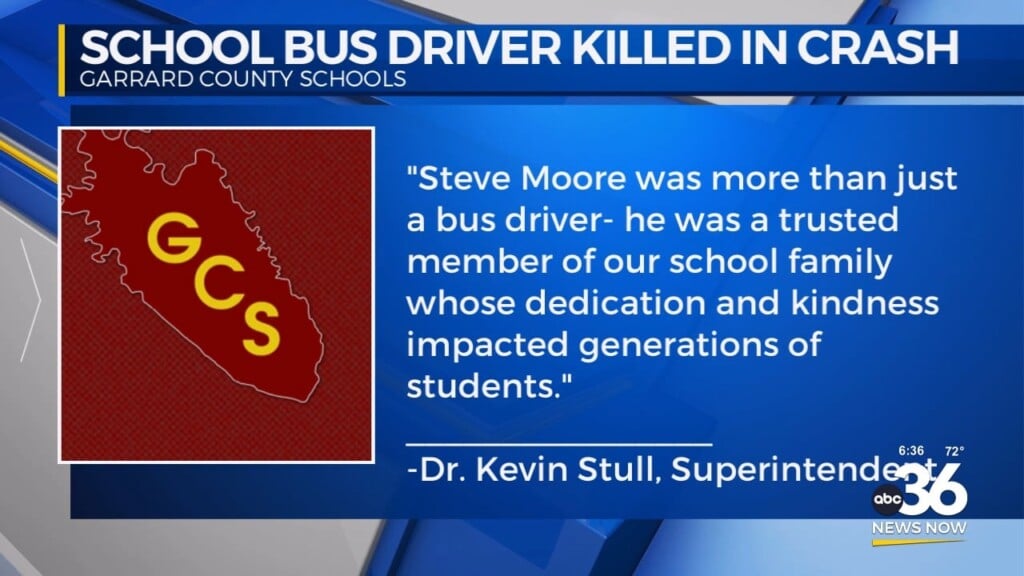 School Bus Driver Killed In Crash, Community Mourns