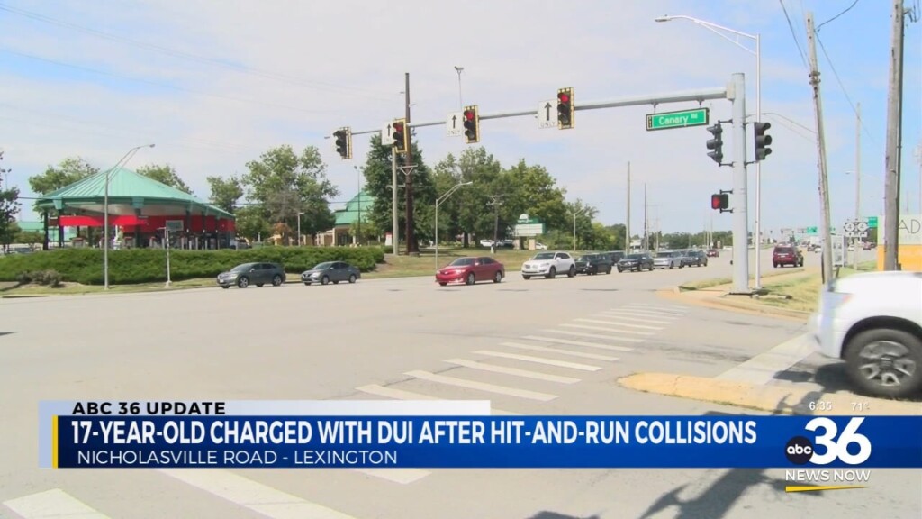 17 Year Old Arrested In Connection To Two Hit And Run Collisions In Lexington
