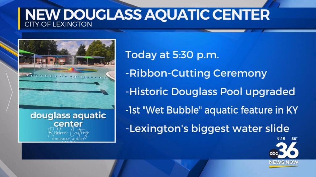 A Ribbon Cutting Ceremony For The New Douglass Aquatic Center