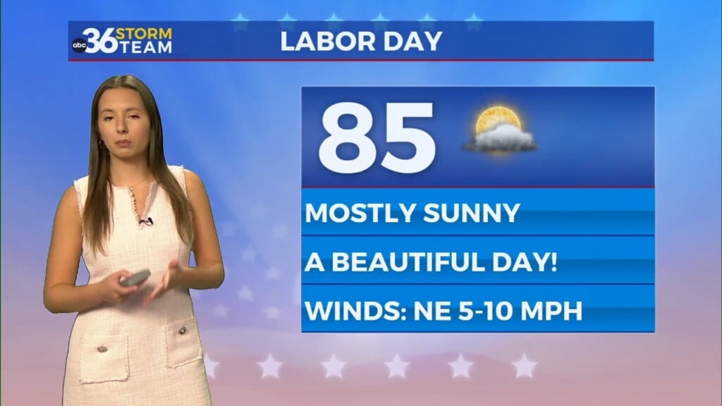 Sunshine Holds For Labor Day Before Midweek Rain Returns