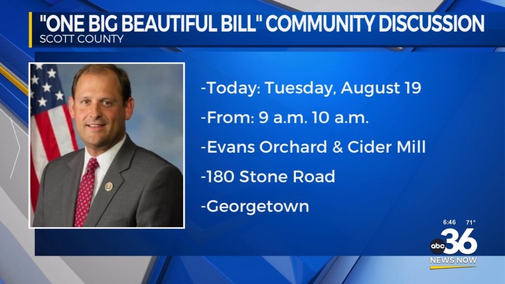 Congressman Andy Bar To Hold Community Discussion In Scott County