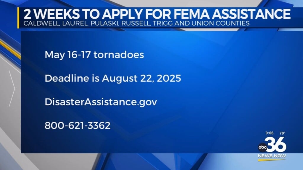 Two Weeks Left To Apply For Fema Assistance