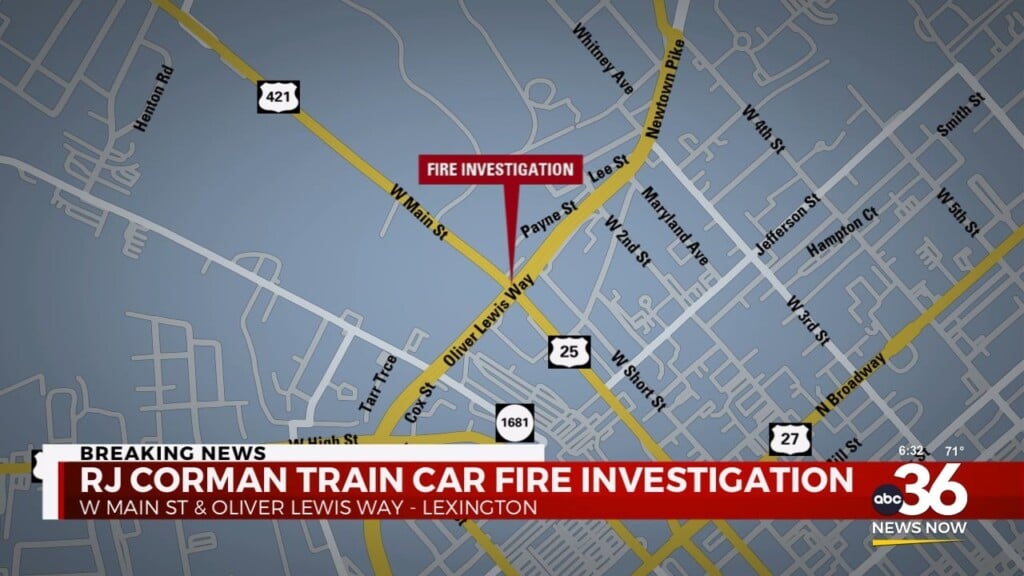 Lexington Fire Crews Respond To Train Car Fire On Rj Corman Property
