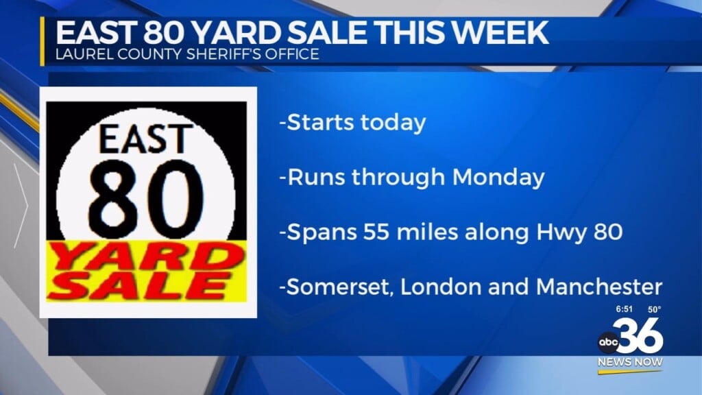 Details On The East 80 Yard Sale