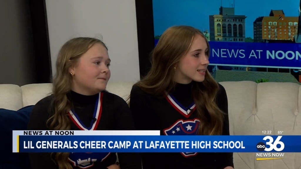 Karson And Kat Talk Lil Generals Cheer Camp At Lafayette High School